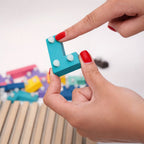 Montessori SmartBuilder – Drevená skladačka s 10 kartami