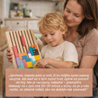 Montessori SmartBuilder – Drevená skladačka s 10 kartami