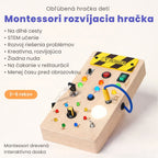 Montessori Spínacie dobrodružstvo – tabuľka s vypínačmi, ktorú konečne môžeš stláčať bez obmedzení